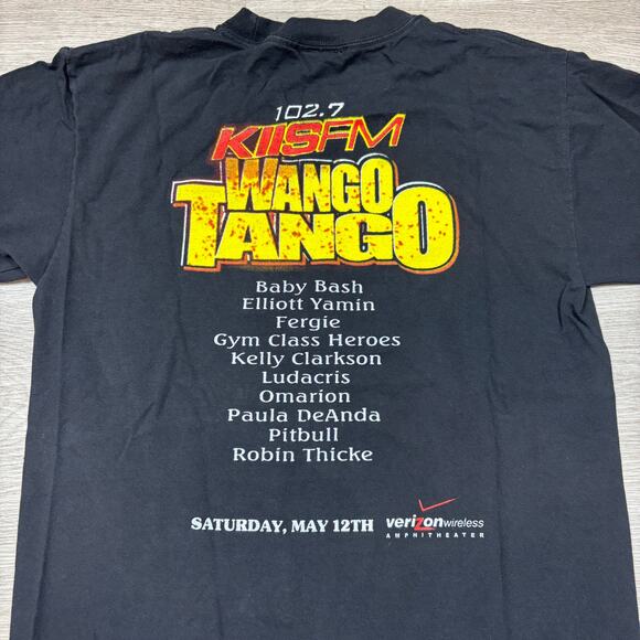 VTG 2007 Kiss FM 102.7 Wango Tango Shirt Men's M Ludacris Pitbull Fergie Rap Tee - Picture 4 of 9